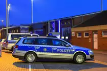 Volkswagen Passat Kreispolizeibeh�rde Steinfurt
hier im Fu�balleinsatz Stadion Lotte 01.04.2011