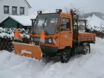 Am 11.Dezember 2012 hatte dieser Multicar eine Schneepause in Bergen/R�gen.