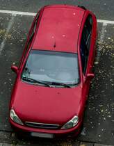 Kia Rio von oben. (Aufnahmedatum: 16.10.2012)