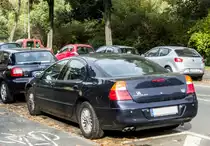 Chrysler 300M (vorgänger des 300C), Rückansicht. (Aufnahmedatum: 20.10.2012)