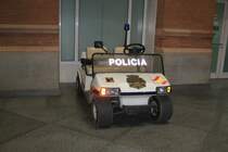 Madrid Bahnhof Atocha 30.10.2009
Polizeifahrzeug der Bahnpolizei