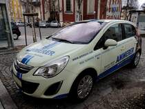 OPEL-Corsa im Einsatz als Service-Mobile fr Schlafen u. Wohnen; 130102