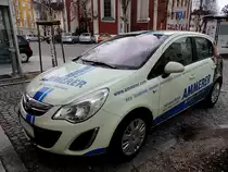 OPEL-Corsa im Einsatz als Service-Mobile f�r Schlafen u. Wohnen; 130102