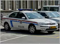 Ford Mondeo der Luxemburgischen Polizei gesehen am 08.06.2008 beim Bahnhof in Luxemburg Stadt.