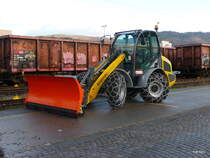 Stadt Biel - Kramer Allrad Schneerumung im SBB Gterbahnhofareal am 30.12.2012