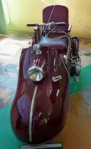 Krause Piccolo-Trumpf, Baujahr 1958, der Moped-Krankenselbstfahrer f�r Versehrte wurde in Leipzig gebaut mit dem Simson-Moped-Motor von 48ccm und 1,5PS, Vmax.30Km/h, Automuseum Schramberg, Mai 2012