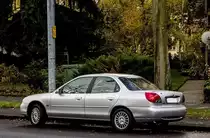 R�ckansicht eines Ford Mondeo. Aufnahme: 06.11.2012.