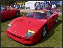 Ein Ferrari bei der Auto- und Zweiradschau am 25. April 2010 in Roth. 
