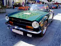Triumph TR6, erreicht als Startnummer 39 anl�sslich der  23.Landl Rallye sein Zwischenziel Ried; 120818