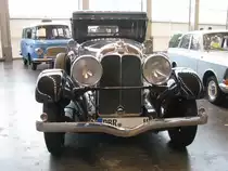 Linousine AUBURN, Typen 76 ?, Modell des Jahrganges 1928, aus dem ehem. Landkreis Bad Doberan (DBR),gesehen beim 4. Oldtimer & Winterteilemarkt, HanseMesse, Rostock/Schmarl [06.01.2013]

