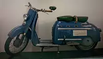 DKW Hobby, Baujahr 1955, erster Motorroller mit Automatikgetriebe, 74ccm und 3PS, Automuseum Fritz B.Busch, Aug.2012 