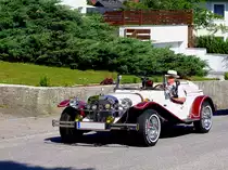  Mercedes 1929 SSK Gazelle-replica; 2000ccm, 90PS, am Weg zu einer Oldtimerveranstaltung; 120708