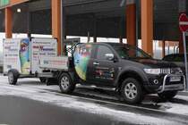 Mitsubishi L200 vom Malermeister  BREUNUNG  gesehen in Fulda im Januar 2013