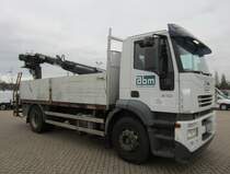 Hier sieht man einen IVECO LKW des Baumarktes ABM Altenwalder Baustoffmarkt, der nicht mehr im Bestand ist. 01.0.2013