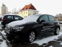 AUDI A1-Sportback, mit winterlichen Verzierungen; 130209