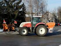 STEYR CVT6130 ist fr den Winterdienst gerstet; 121207