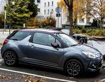 Citroen DS3, fotografiert am 14.11.2012.