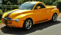 Chevrolet SSR Pic-up vor Hotel Mosella in Kr�v am 19.08.2012.