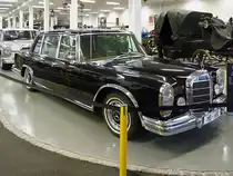Mercedes 600 (W100), Autosammlung Steim in Schramberg, 6.3.11 
Baujahr 1970
V8 Zylinder, 250 PS aus 6300 ccm. 
210 km/h schnell und 2580 kg schwer. 