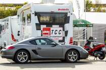 Porsche Cayman, Parkplatz des Hockenheimring am 13.10.2013