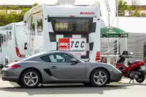 Porsche Cayman, Parkplatz des Hockenheimring am 13.10.2013