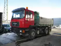 MAN F90 33.402 abgestellt in Gralla. 3.2.2013