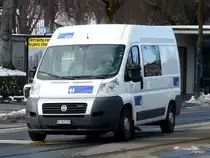 tl Lausanne - Mobiler Service der tl ein Fiat  Nr.30  VD 383729 unterwegs in der Stadt Lausanne am  16.02.2013