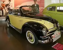 Ford Taunus Spezial Cabriolet, Auto & Uhrenwelt Schramberg, 6.3.11
Baujahr 1950
34 PS aus 1172 ccm
105 km/h schnell