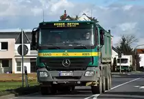 MB Actros Kipper von  Esser-Beton  bei Euskirchen - 05.02.2013