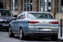 Alfa-Romeo 166 Rckansicht. Foto: 07.12.2012