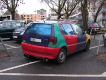 VW Polo Harlekin. Aufnahmedatum: 29.01.2013