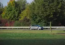 Diesen VW Golf V habe ich am 07.10.2012 auf dem Autobahnausfahrt bei Mainz gesehen.