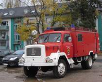 Magirus Feuerwehrfahrzeug, aufgenommen am 30.10.2012.