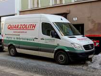 MB-Sprinter im Baustelleneinsatz fr ein Putz-Mrtelwerkes; 130305