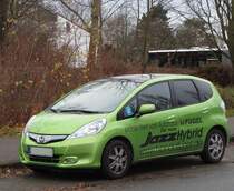 Honda Jazz Hybrid. Aufnahme: 27.11.2012.