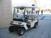 Melex Golfcar gesehen am 16.9.12 im Belantisfeizeitpark bei Leipzig 