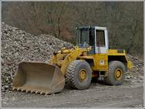 Knicklenker Radlader unbekannter Marke, gesehen am 08.03.2013.