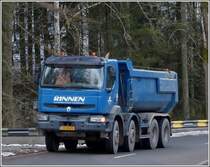 Dieser Renault LKW begegnete mir am 20.02.2013 auf einer kurvenreichen Strae im Norden von Luxemburg.