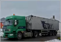  Renault Sattelzug mit Kipperauflieger gesehen am 23.02.2013.