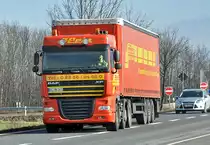 DAF XF Pritschenauflieger  Hein  bei Euskirchen - 20.02.2013