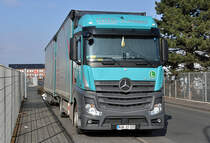 MB Actros 1842 Tandemzug  IHRO  in Euskirchen - 02.03.2013