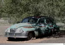Old and Rusty: Abgestellt und vergessen scheint dieser 1949er Packard in Tucumcari, New Mexico / USA bei seiner Aufnahme am 21. September 2011.