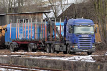 SCANIA LKW in Bonn-Beuel am Bahnhof 16.3.2013