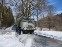 Ein IFA L60 mit LAK2 am 17.03.2013 in der N�he von Theuma