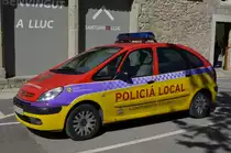 Citroen der Policia Local des Ajuntament d´Escorca vor dem Kloster Lluc. (11.03.2013)