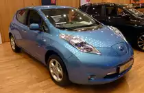 Nissan Leaf. Zu sehn beim 21. Geraer Autofr�hling. Foto 16.03.2013