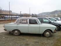 Am 31.03.13 stand dieser Moskwitsch (Москви́ч) in Greiz.