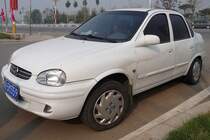 Chevrolet Sail, bei uns besser als Opel Corsa B Stufenheck bekannt. Shouguang, 30.10.11