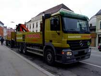 ACTROS-2841 nach erfolgreicher Zustellung von Beton-Baustoffteilen; 130402