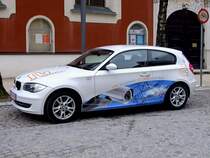 BMW-1er, im Einsatz fr ein Security-Unternehmen; 130402